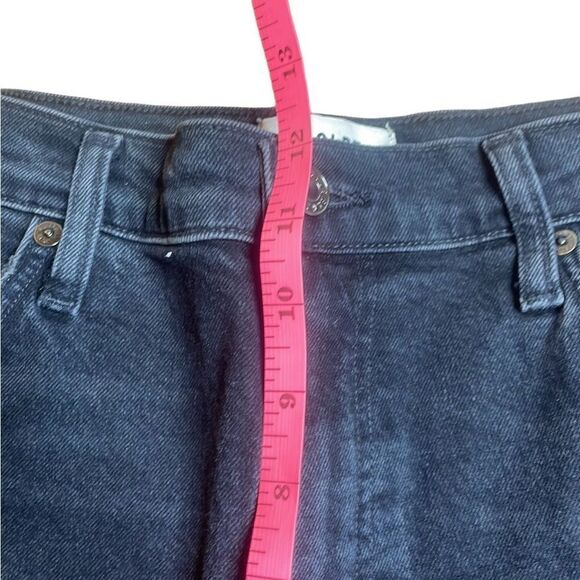 Agolde 90s Pinch Waist High Rise Straight in Crushed Black Size 31 - Picture 9 of 9